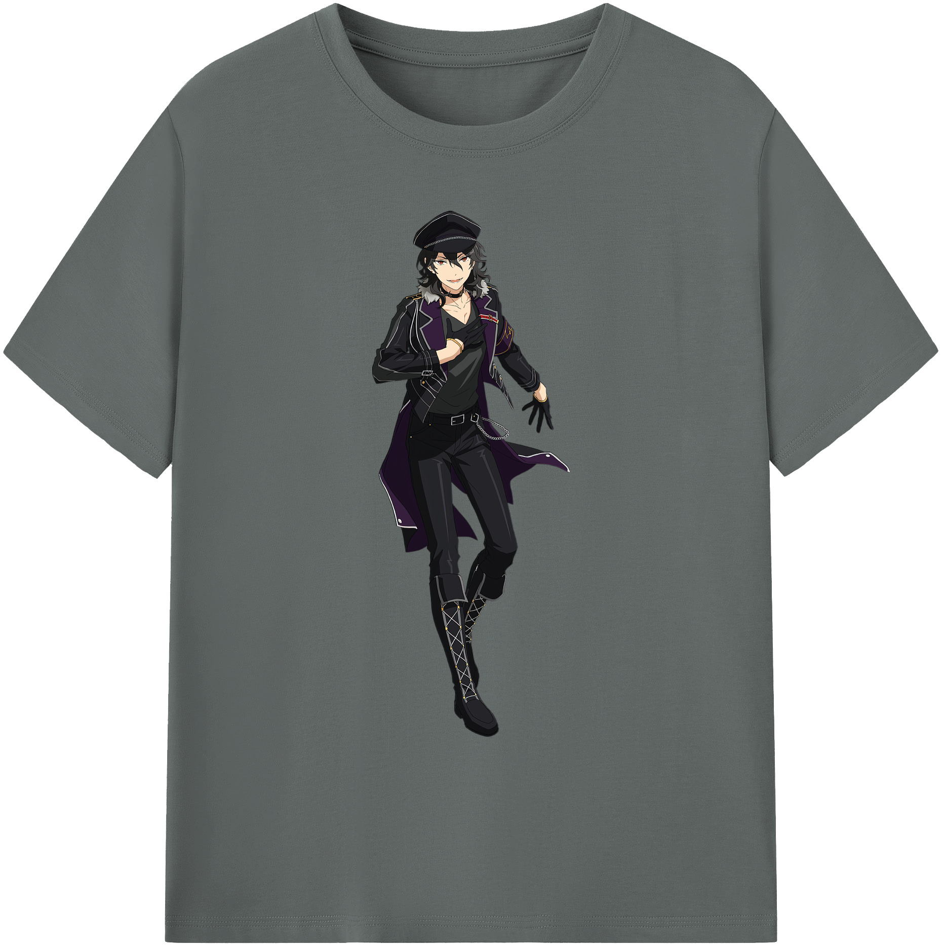 （画像用） あんさんぶるスターズ! Ensemble Stars 綿100％ メンズ半袖Tシャツ｜肌触りやわらか＆通気性